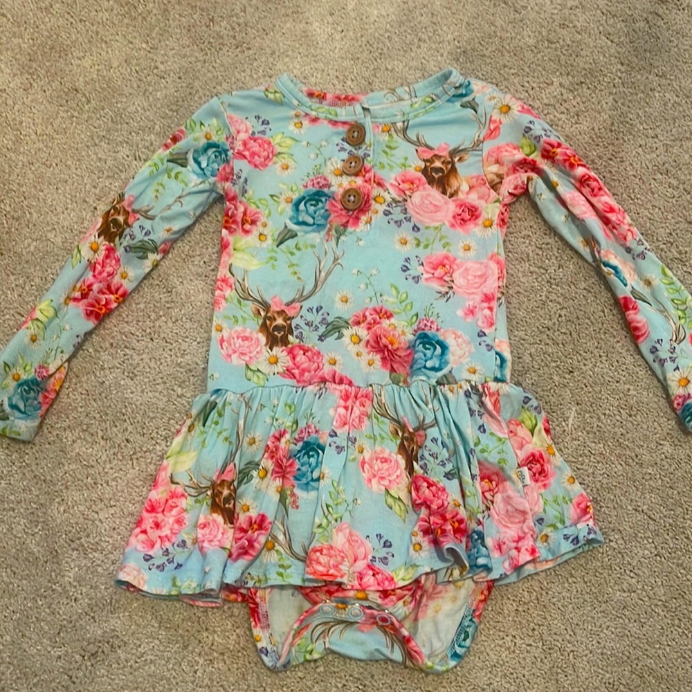 Posh Peanut Skirted Bodysuit 12-18 Months